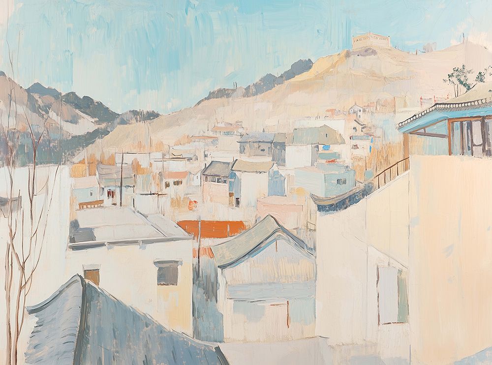 Pastel Cityline art print by Heidi Kuntz for $57.95 CAD