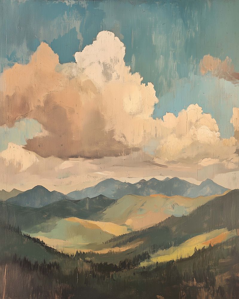 Mountain Cloudscape art print by Heidi Kuntz for $57.95 CAD