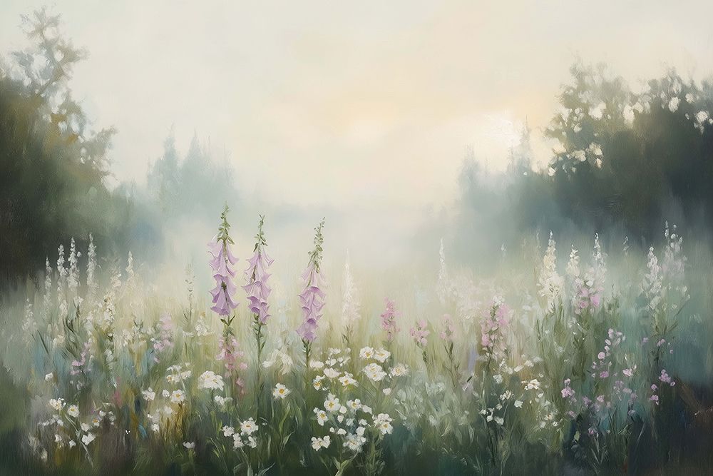 Hazy Lavender Fields art print by Heidi Kuntz for $57.95 CAD