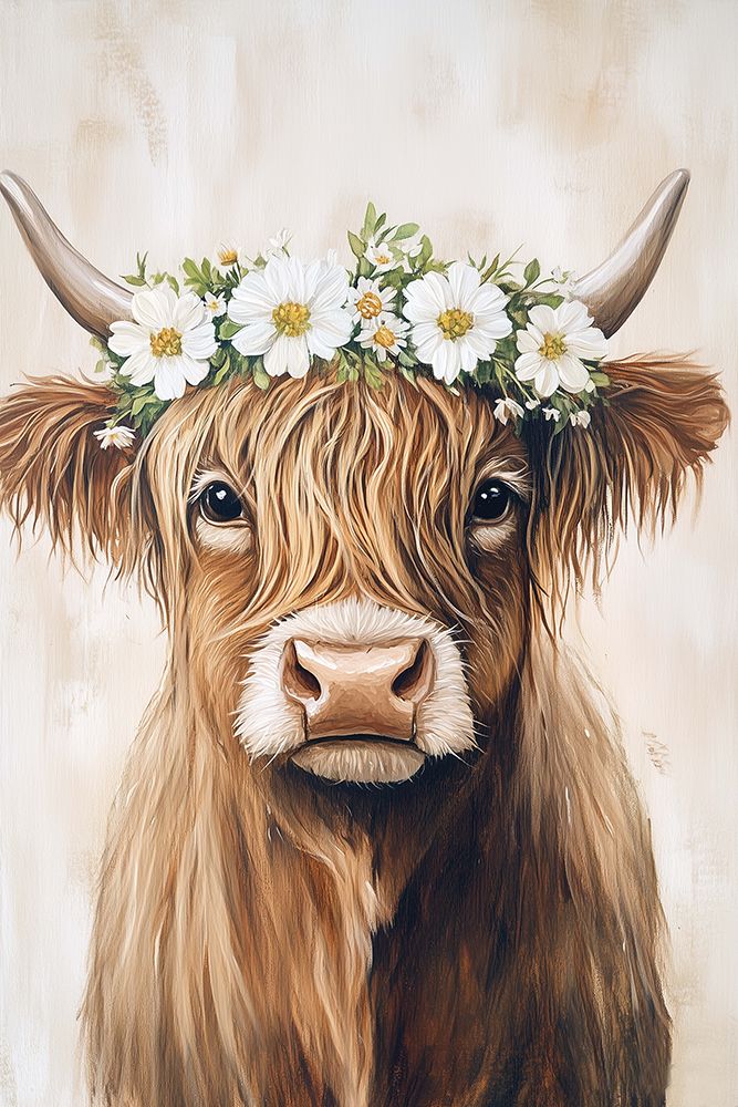 Floral Highland Lass art print by Heidi Kuntz for $57.95 CAD
