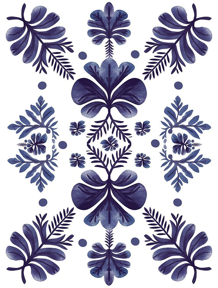 Blue Motif II art print by Heidi Kuntz for $57.95 CAD