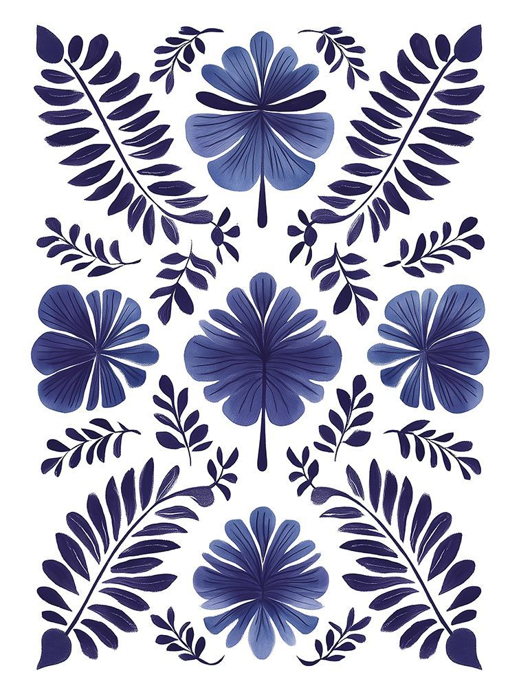 Blue Motif IV art print by Heidi Kuntz for $57.95 CAD