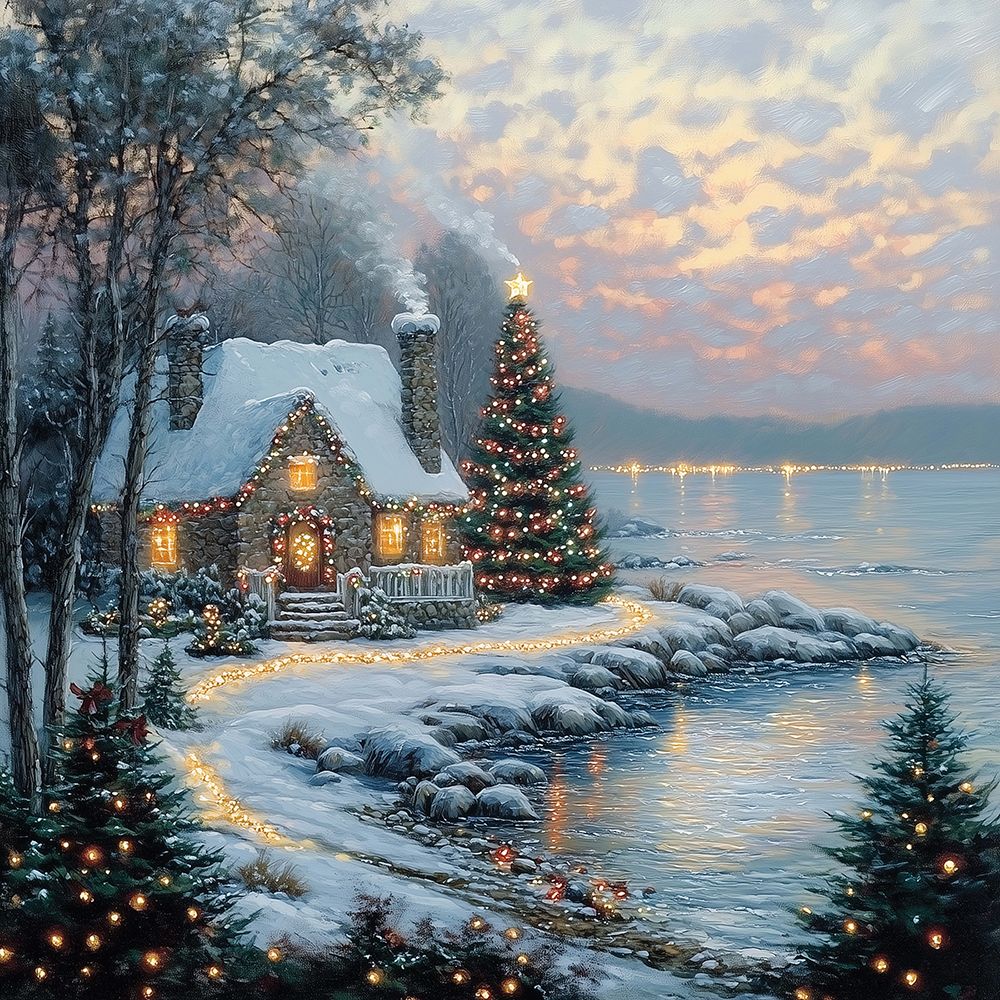Christmas by the Sea art print by Heidi Kuntz for $57.95 CAD