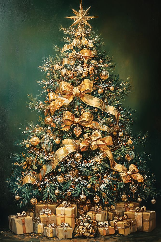Golden Christmas art print by Heidi Kuntz for $57.95 CAD