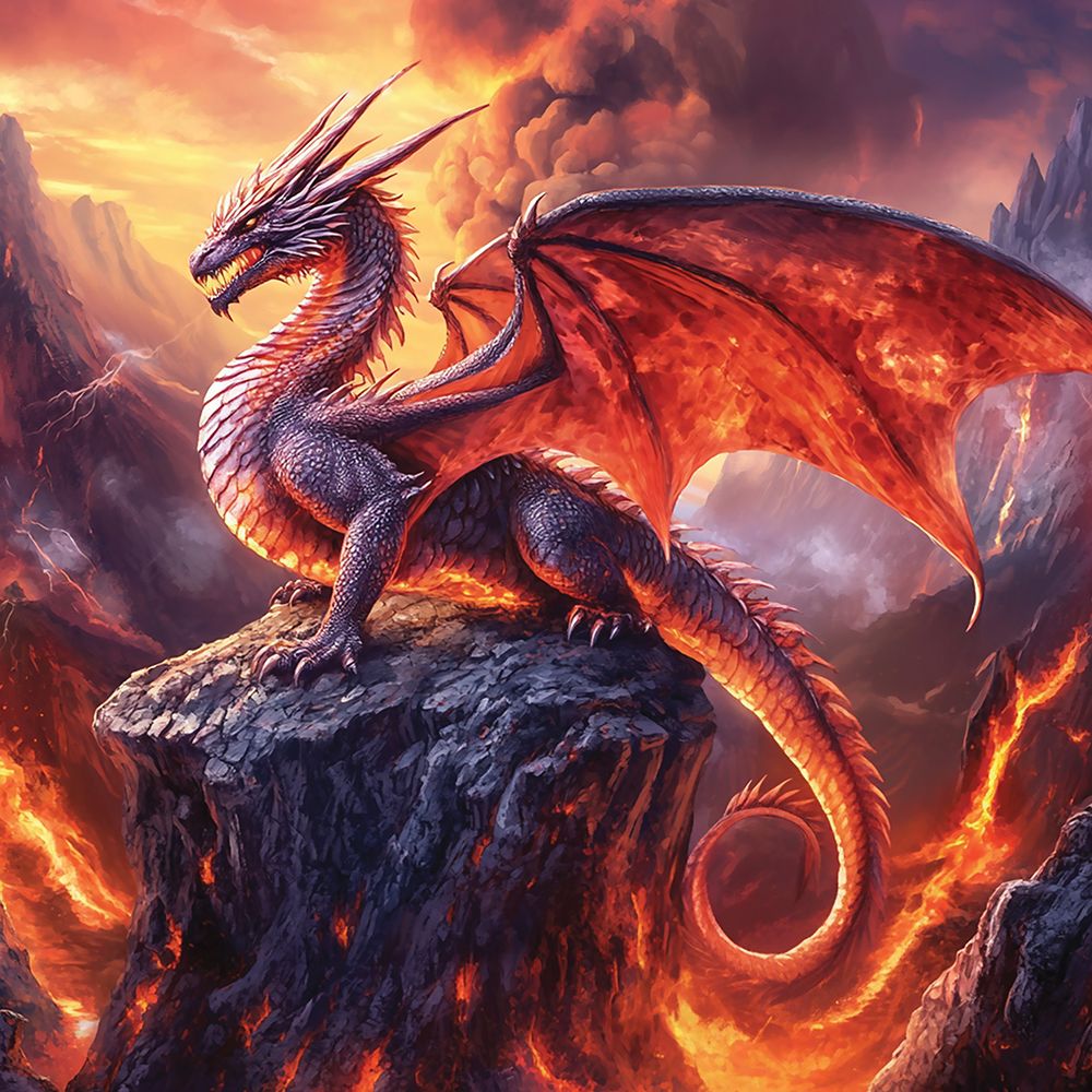 Fire Dragon art print by Heidi Kuntz for $57.95 CAD