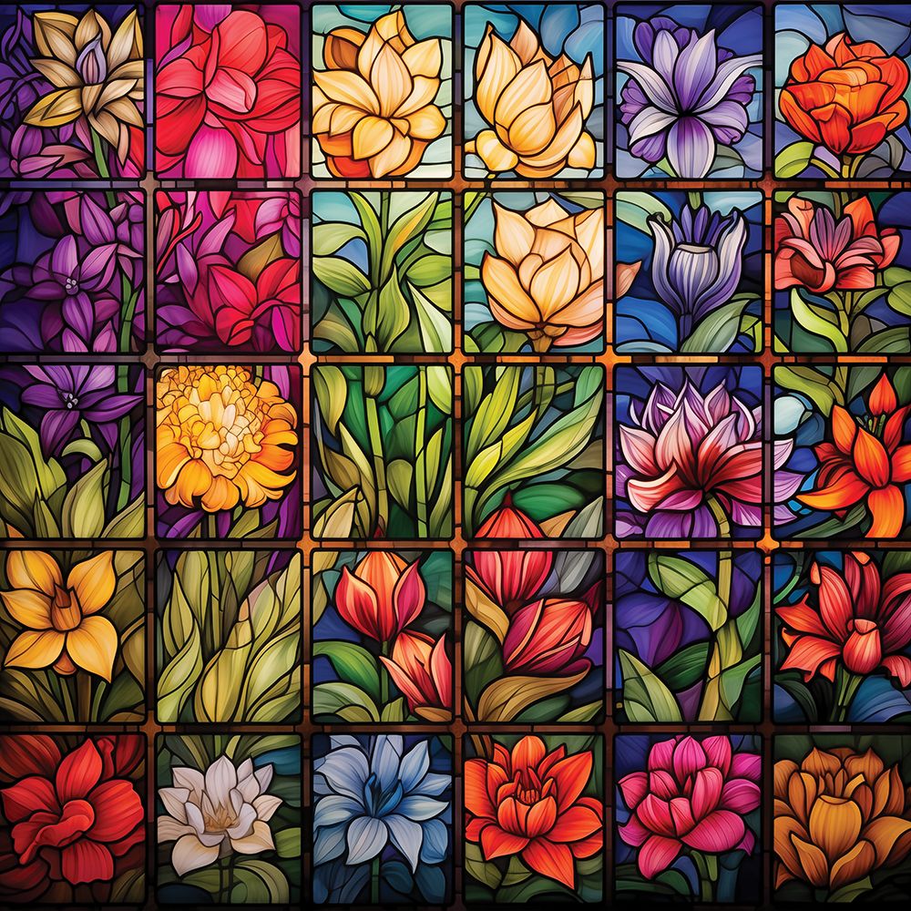 Stained Glass Quilt art print by Heidi Kuntz for $57.95 CAD