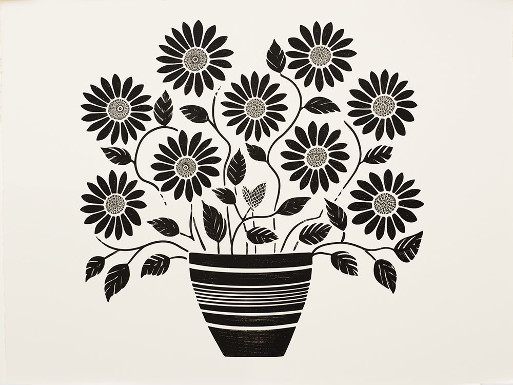 Floral Blockprint II art print by Heidi Kuntz for $57.95 CAD