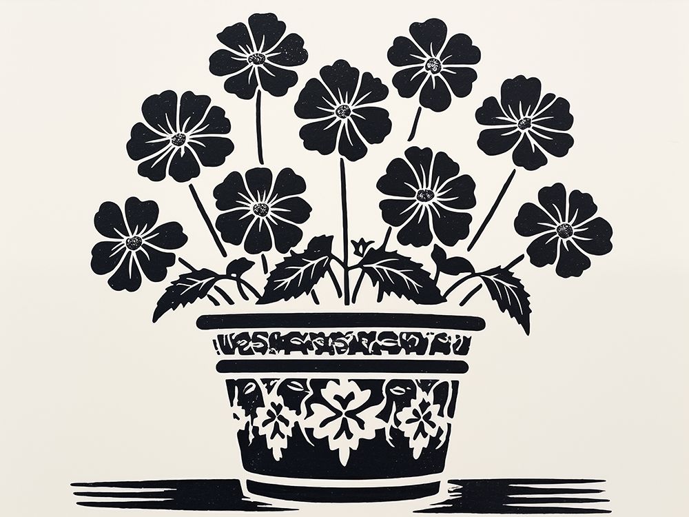 Floral Blockprint III art print by Heidi Kuntz for $57.95 CAD