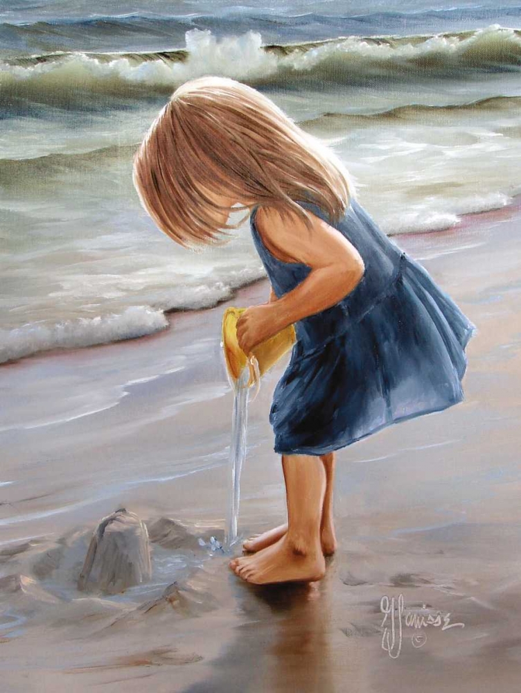 Playing at the Beach art print by Georgia Janisse for $57.95 CAD