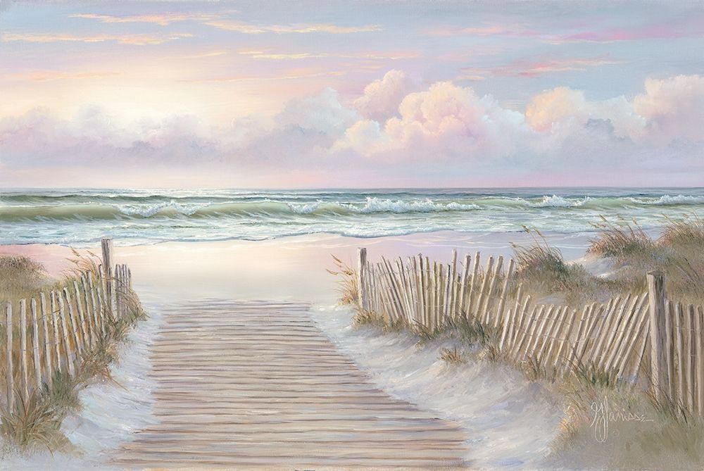 Sunrise Walk art print by Georgia Janisse for $57.95 CAD