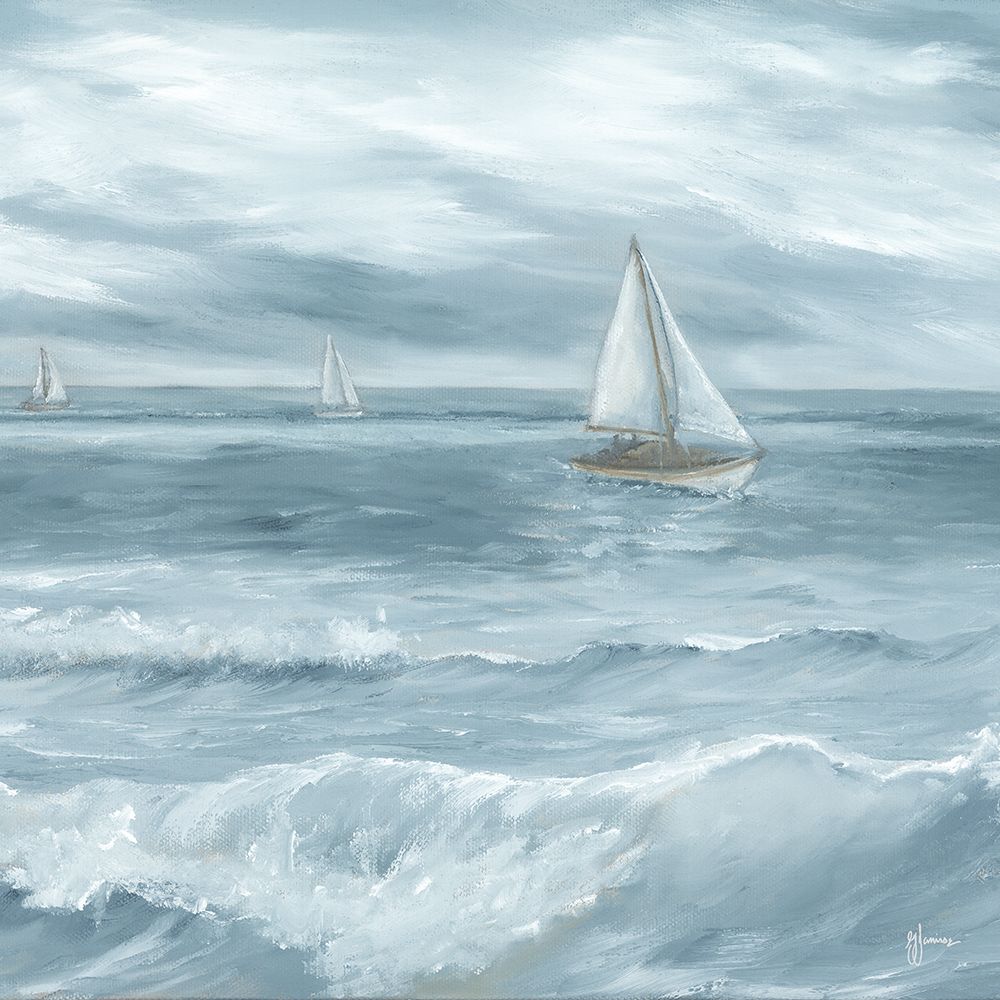 Three Sailboats art print by Georgia Janisse for $57.95 CAD