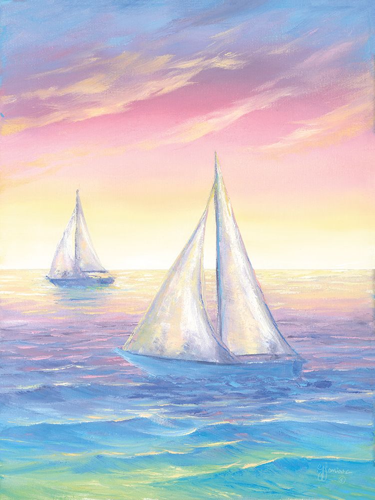Sail Away Sunset art print by Georgia Janisse for $57.95 CAD