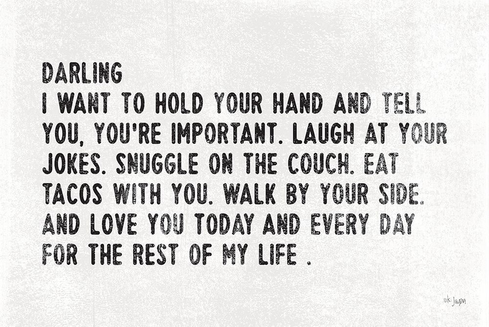 Darling I Want toâ€¦ art print by Jaxn Blvd. for $57.95 CAD