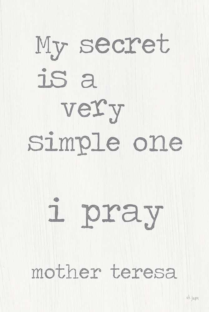I Pray art print by Jaxn Blvd. for $57.95 CAD