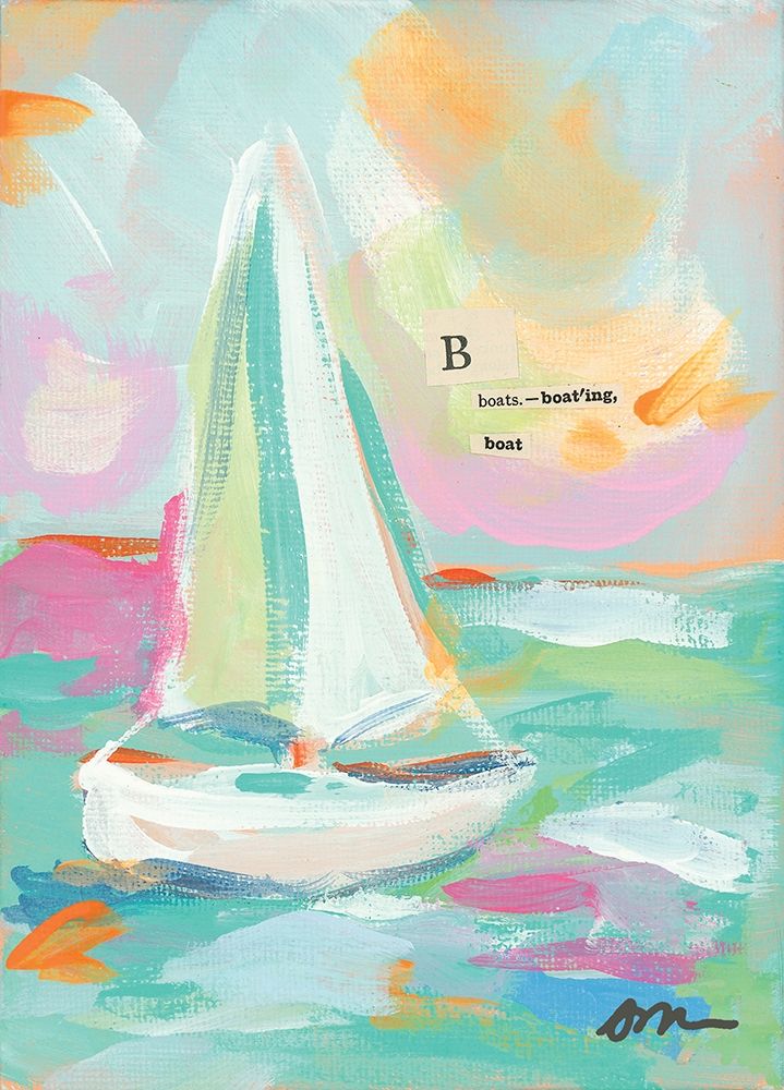 Sailboat I art print by Jessica Mingo for $57.95 CAD