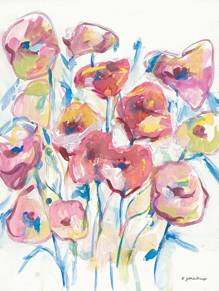 Colorful Floral II art print by Jessica Mingo for $57.95 CAD