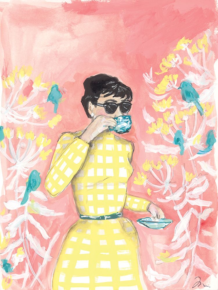 Coffee in the Aviary art print by Jessica Mingo for $57.95 CAD