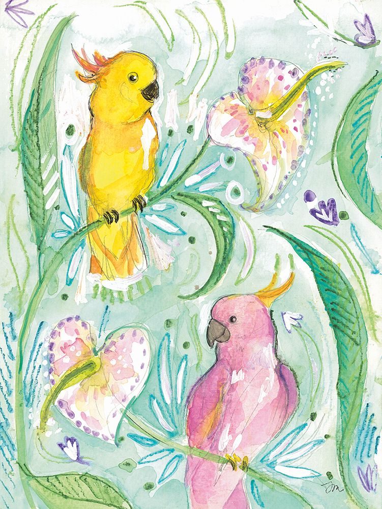 Cockatoos art print by Jessica Mingo for $57.95 CAD