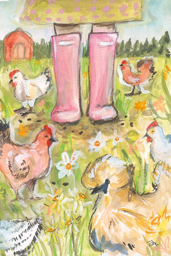 Chicken Mama art print by Jessica Mingo for $57.95 CAD