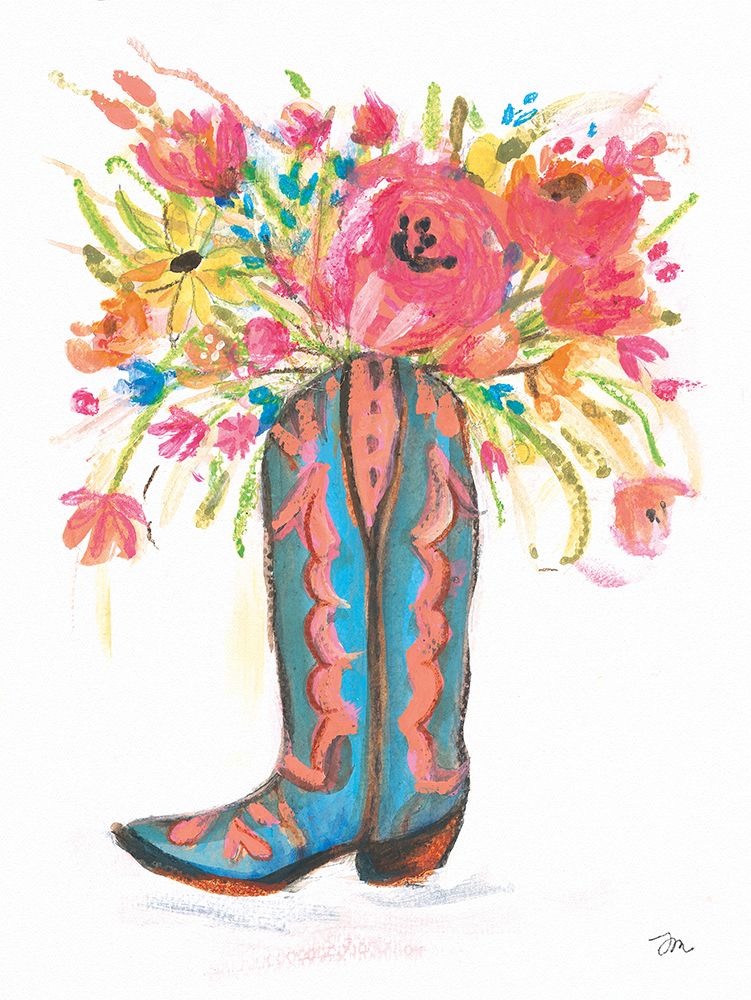 Blooming Boot art print by Jessica Mingo for $57.95 CAD