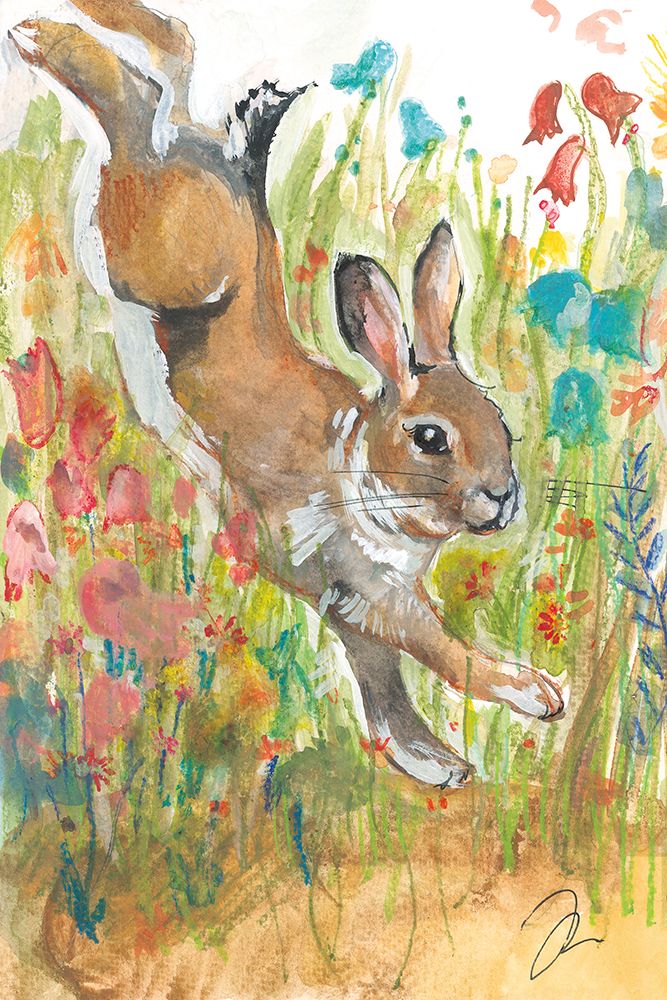 Jumping Bunny art print by Jessica Mingo for $57.95 CAD