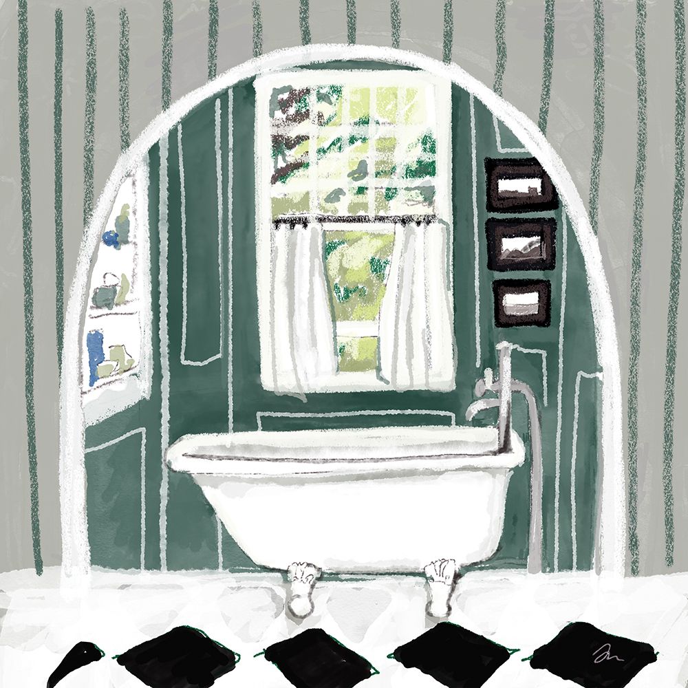 Whimsical Washroom II art print by Jessica Mingo for $57.95 CAD