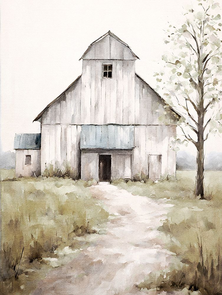 White Barn art print by Jo Moulton for $57.95 CAD