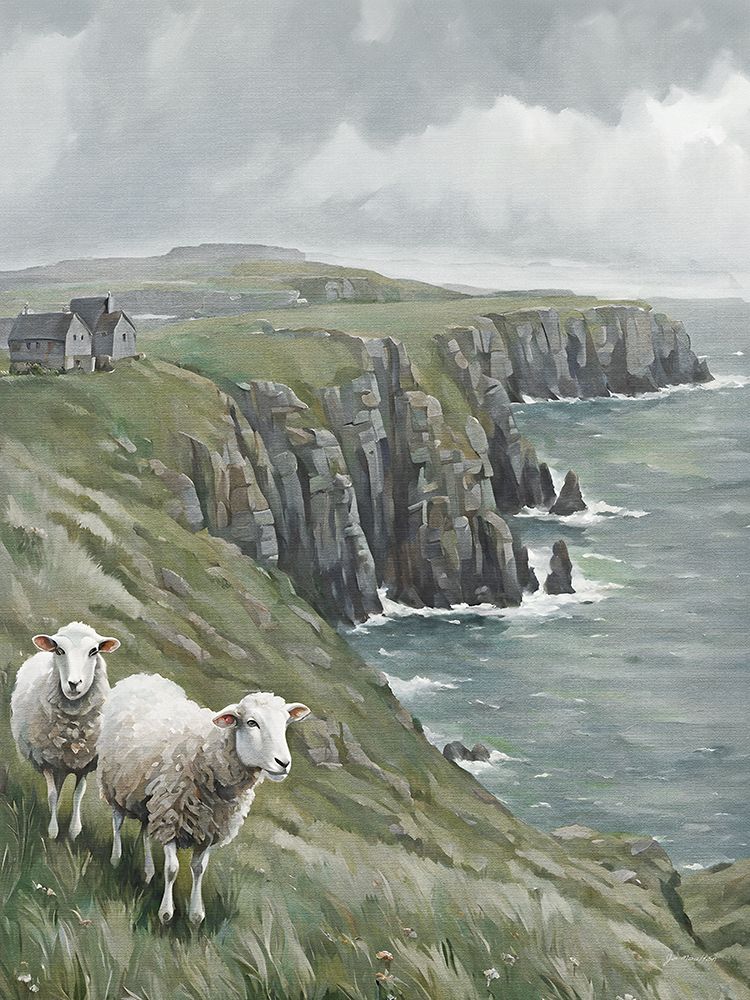 Coastal Sheep art print by Jo Moulton for $57.95 CAD