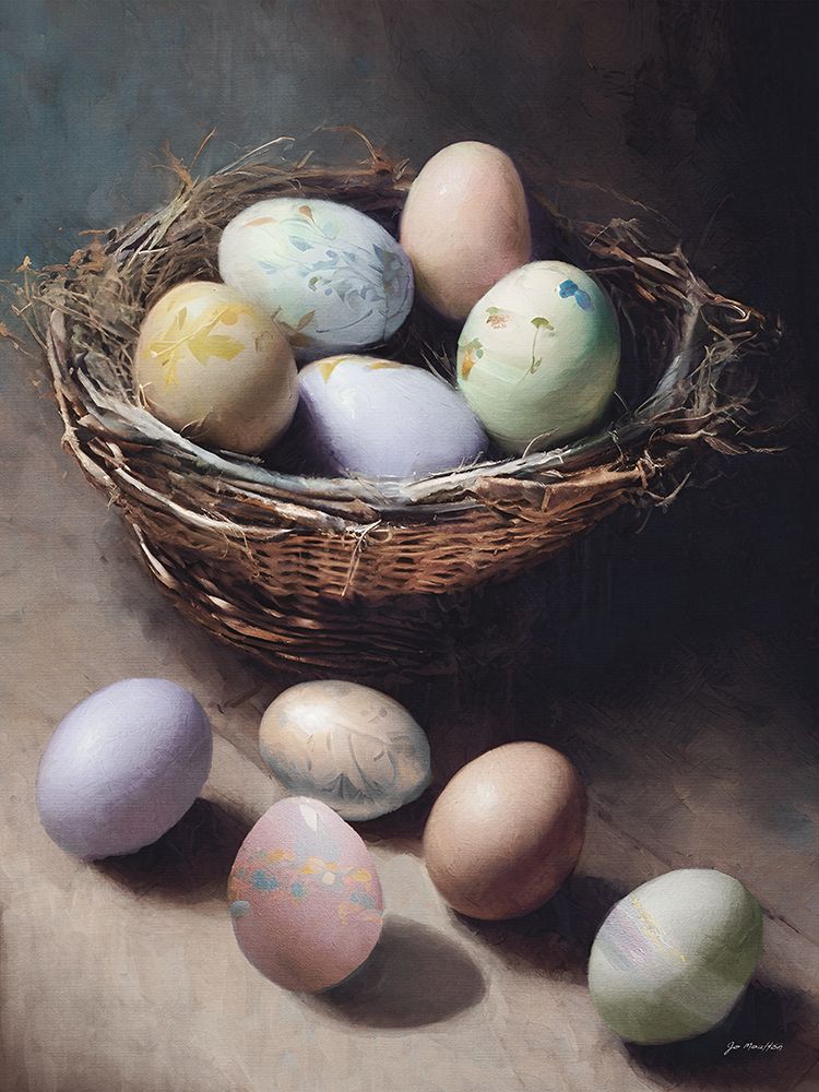 Basket of Eggs art print by Jo Moulton for $57.95 CAD