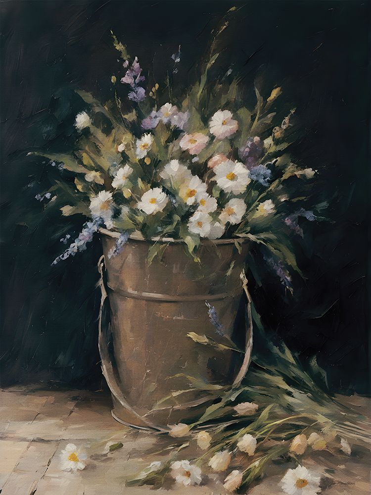 Bucket of Blooms art print by Jo Moulton for $57.95 CAD