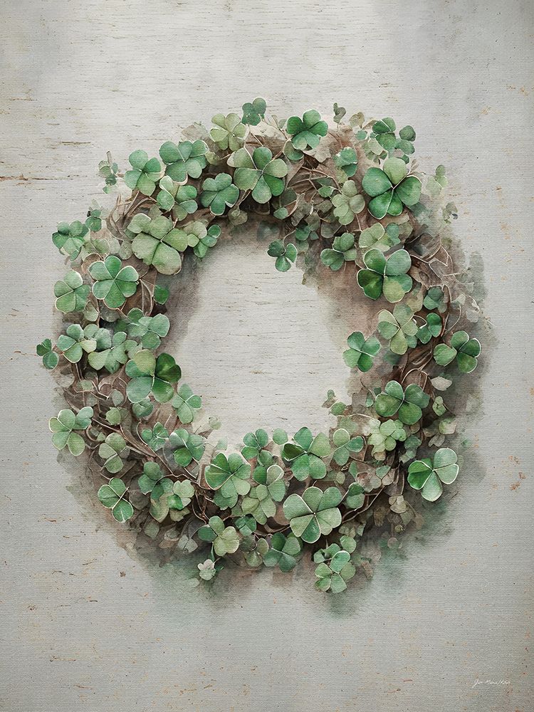 Wild Clover Wreath art print by Jo Moulton for $57.95 CAD