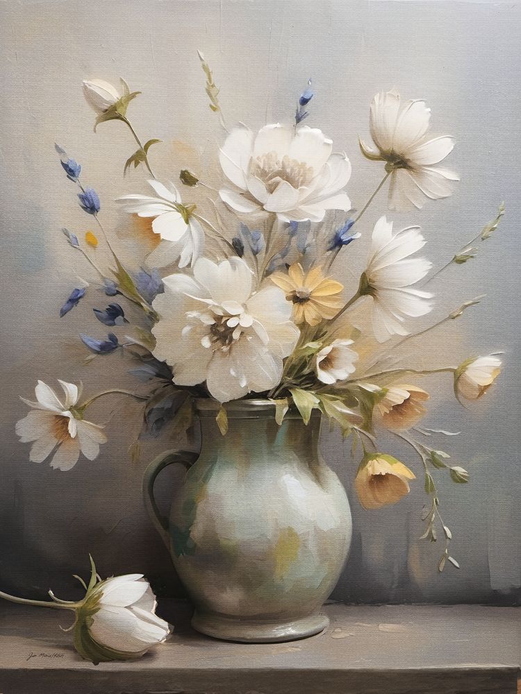 Ivory Blooms art print by Jo Moulton for $57.95 CAD