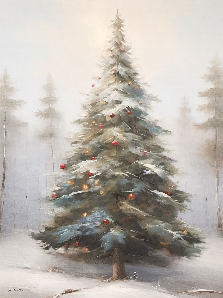 Christmas Tree in the Mist art print by Jo Moulton for $57.95 CAD
