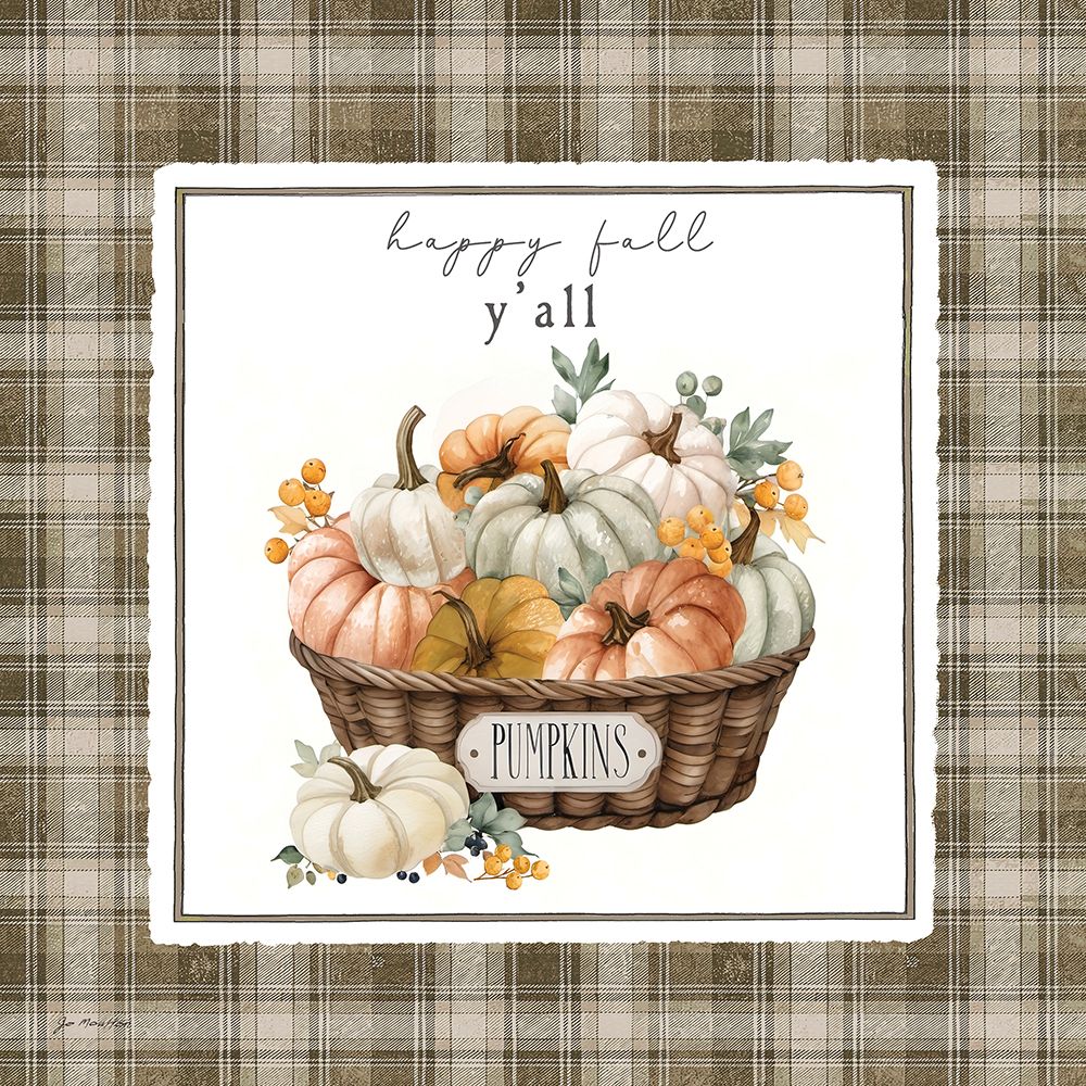 Happy Fall Yall art print by Jo Moulton for $57.95 CAD