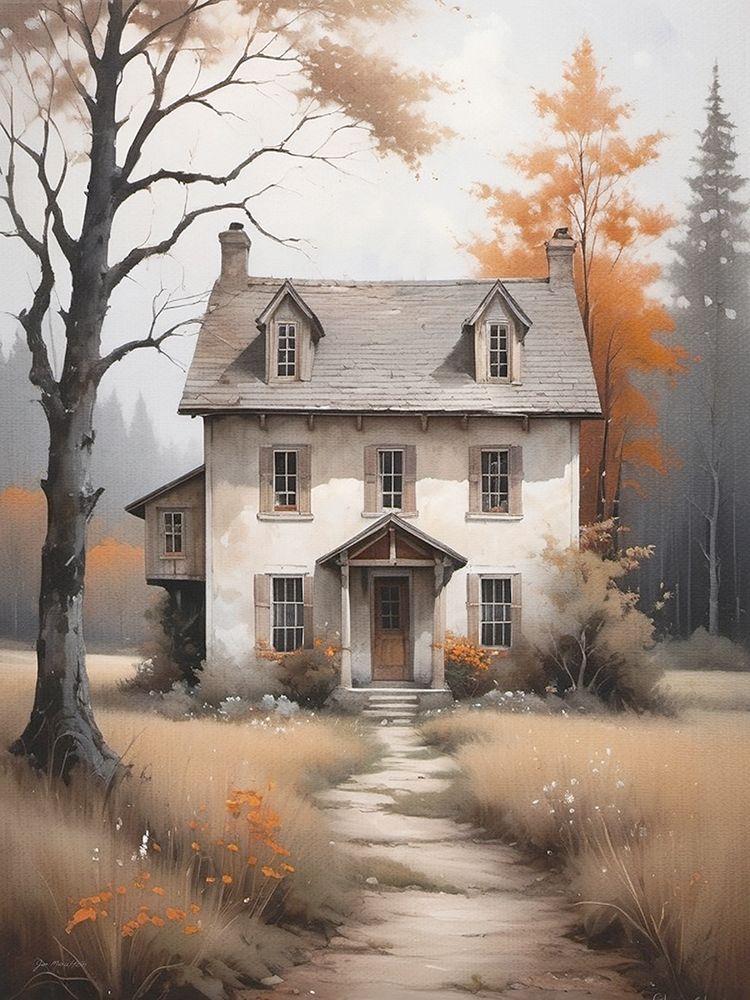 Fall at the Cottage art print by Jo Moulton for $57.95 CAD