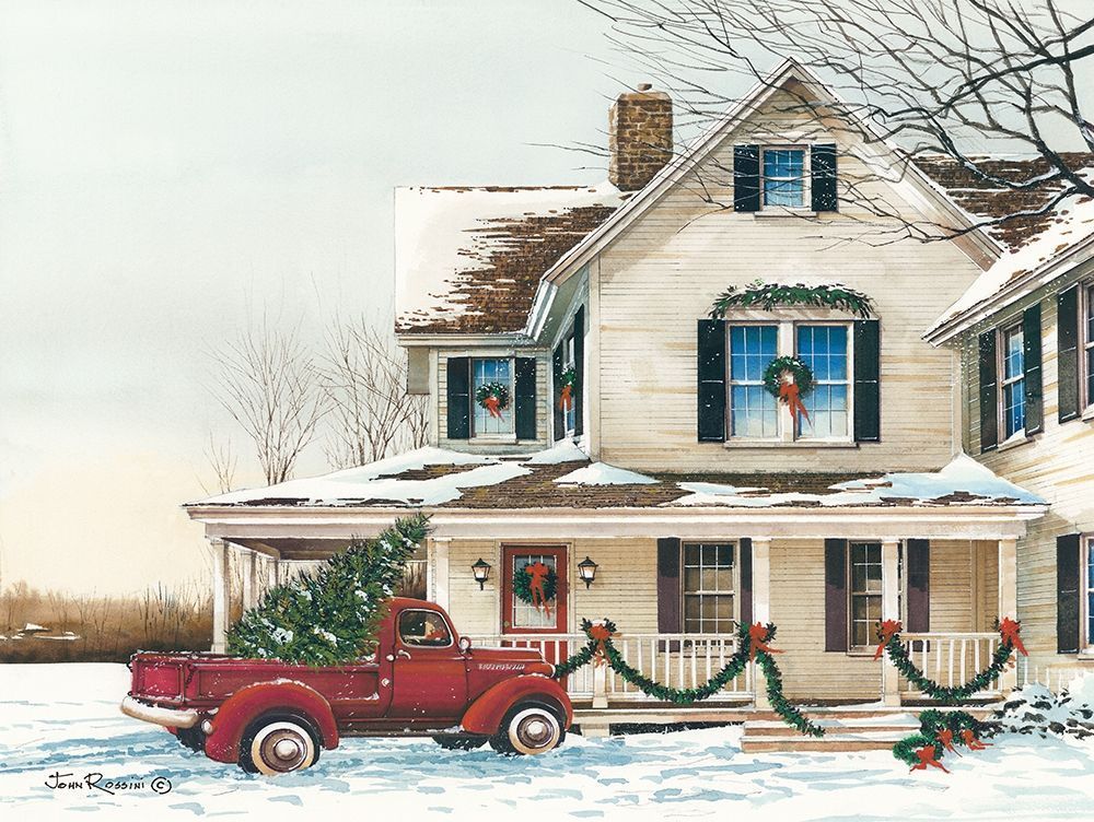 Preparing for Christmas art print by John Rossini for $57.95 CAD