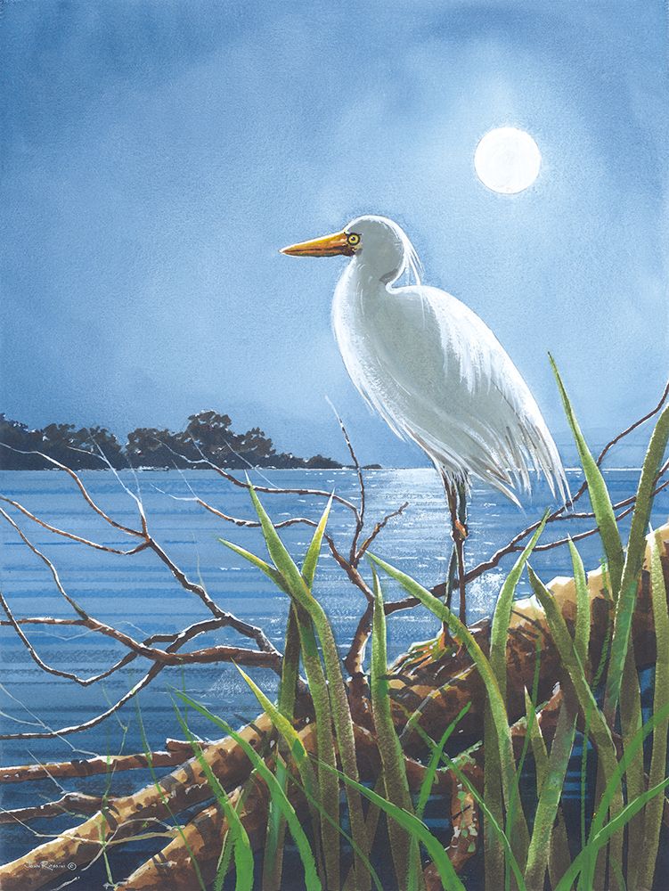 Moonlight Sentinel art print by John Rossini for $57.95 CAD