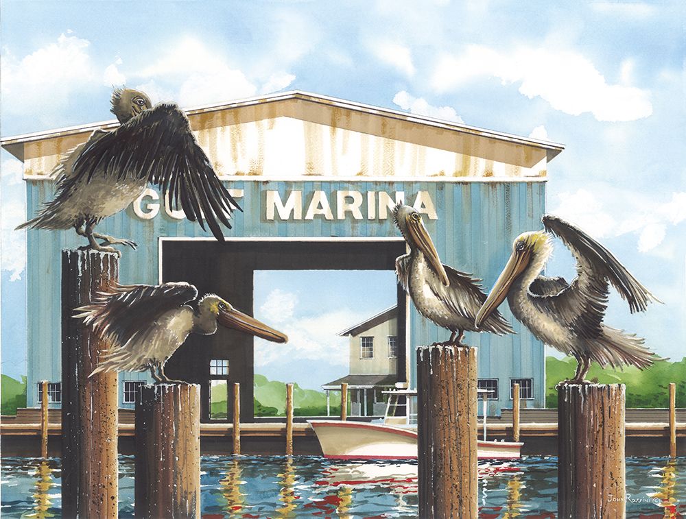 The Marina Kings art print by John Rossini for $57.95 CAD