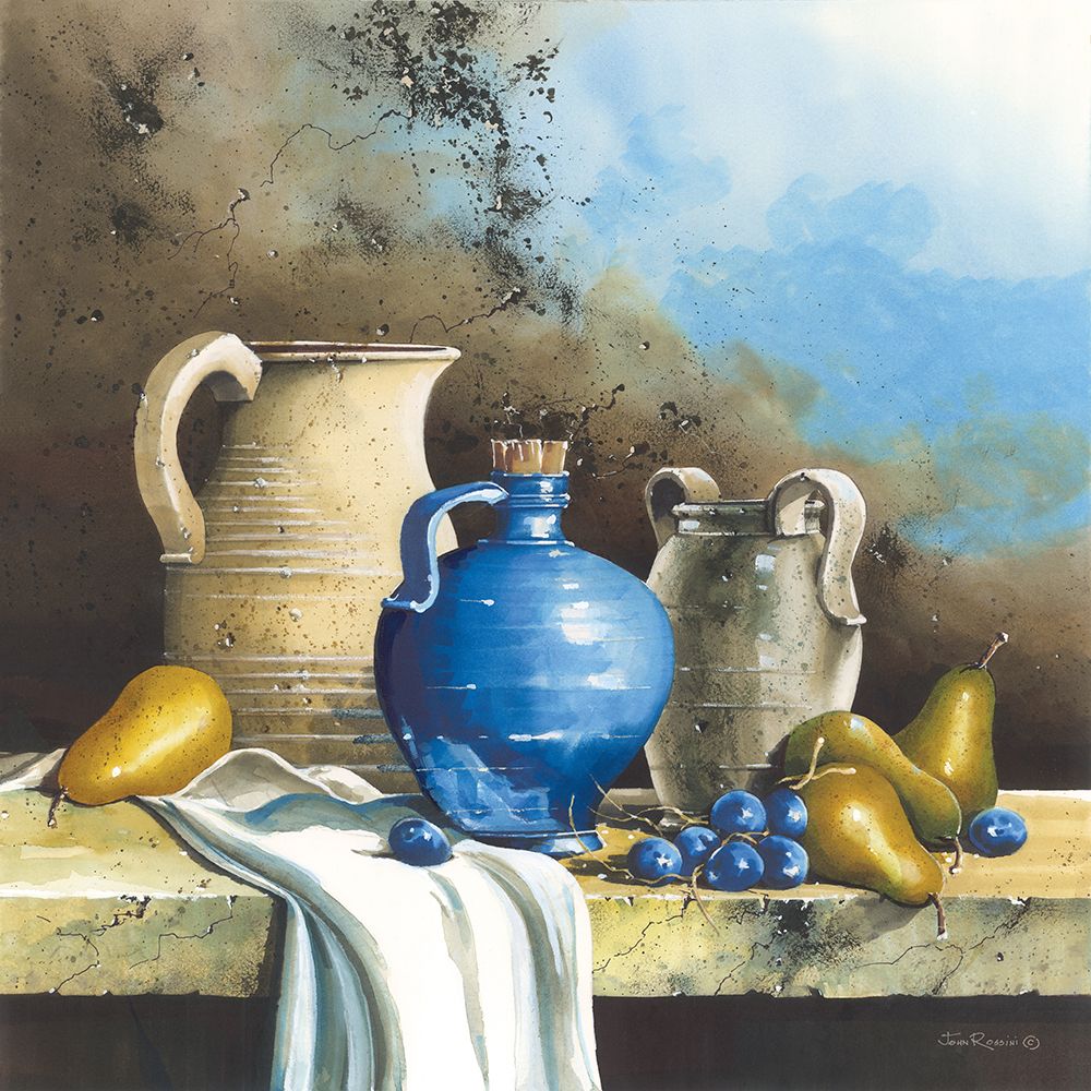 Classic Still Life with Fruit art print by John Rossini for $57.95 CAD