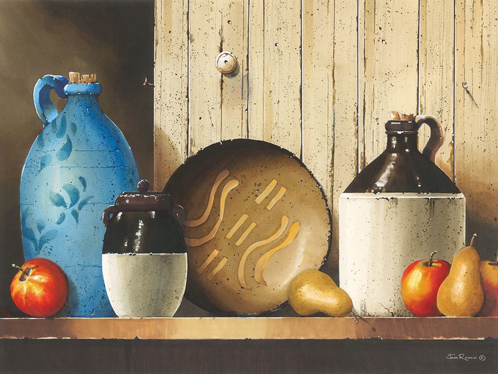Fruit and Jugs art print by John Rossini for $57.95 CAD