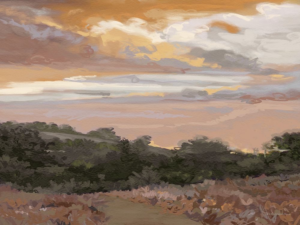Muted Sunset art print by Kamdon Kreations for $57.95 CAD