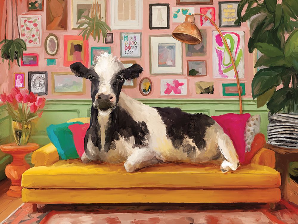 I Dont Want to Mooooove art print by Kamdon Kreations for $57.95 CAD