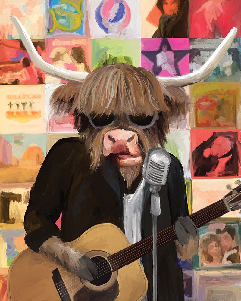 Moo Record and Vinyls art print by Kamdon Kreations for $57.95 CAD