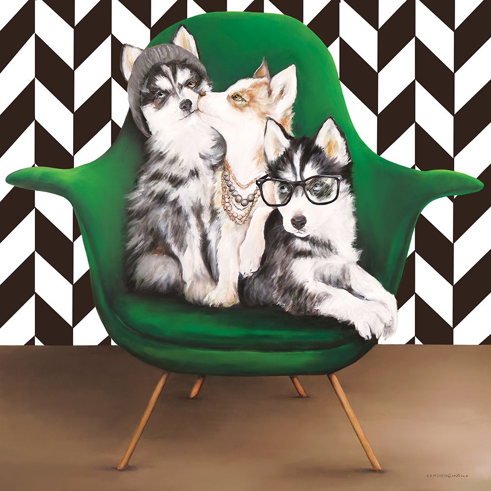 Hipster-Sister and Mister art print by Kamdon Kreations for $57.95 CAD
