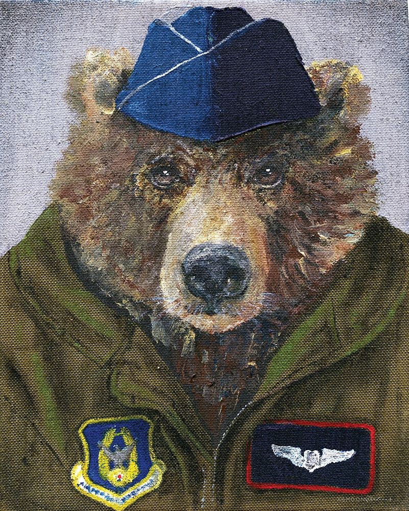 Pilot Bear 2 art print by Kamdon Kreations for $57.95 CAD