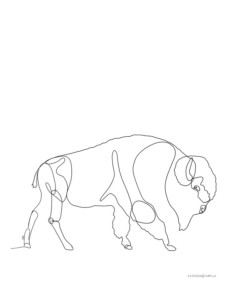 Bison art print by Kamdon Kreations for $57.95 CAD