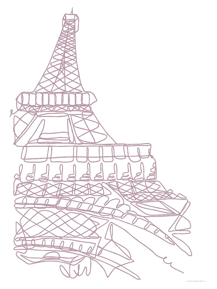 Eiffel Tower art print by Kamdon Kreations for $57.95 CAD