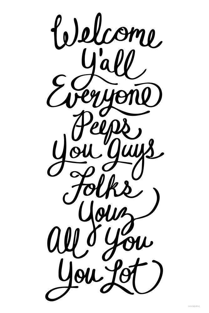 Welcome Yall art print by Kamdon Kreations for $57.95 CAD