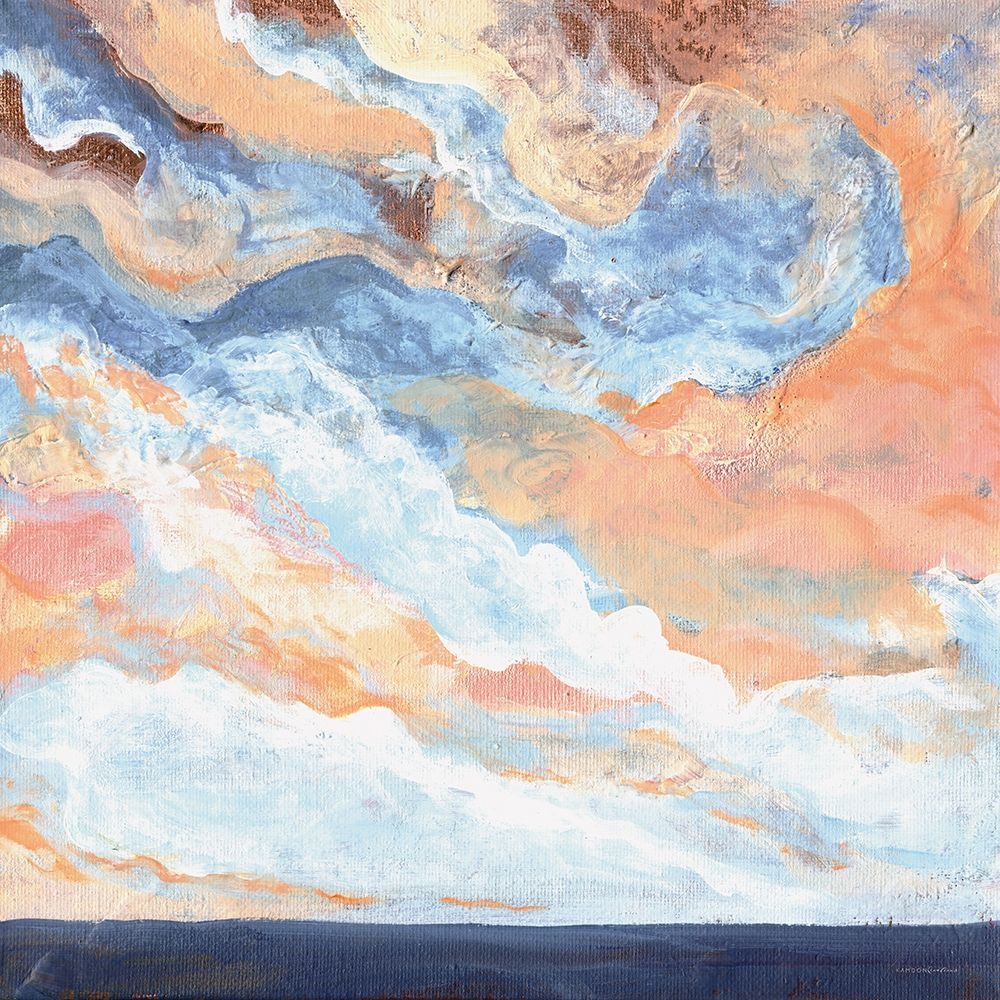 Coral Horizon art print by Kamdon Kreations for $57.95 CAD