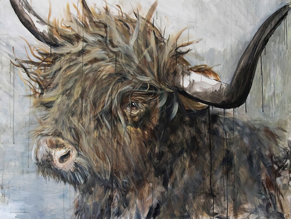 Sweet Cow art print by Kamdon Kreations for $57.95 CAD